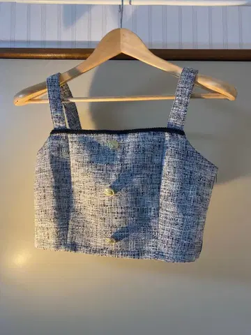 Ank Rouge 아쉬 버튼 달린 그레이 뷔스티에