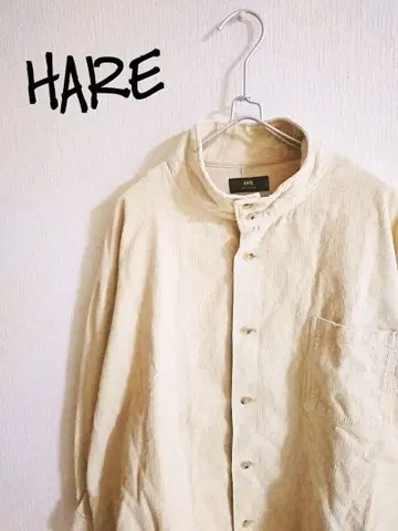D221848 HARE 코듀로이 하이넥 셔츠
