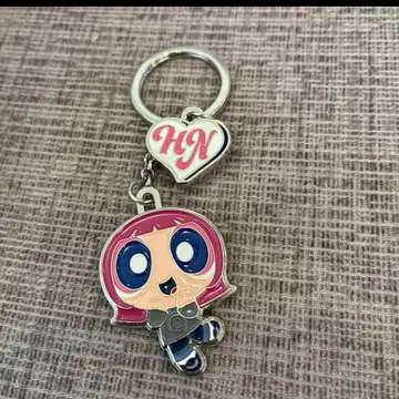 NewJeans 파워퍼프걸즈 메탈 키링 하니