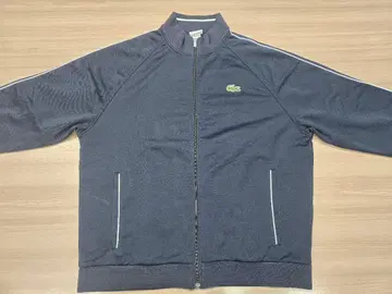컨디션 최상 라코스테 트랙 자켓 네이비 자수 악어 빅 로고 사이즈 8