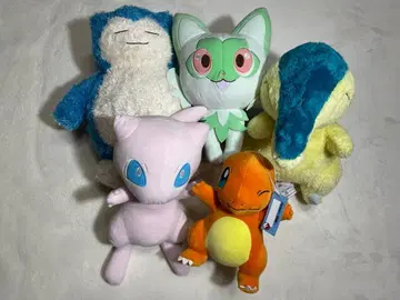 포켓몬 봉제 인형 세트 냐오하 뮤우 카비곤 pokemon