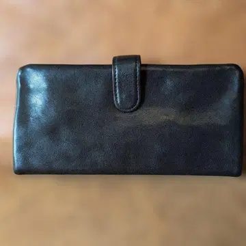 [ SLOW ] 소가죽 장지갑 블랙