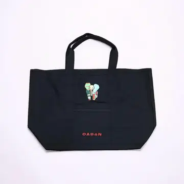 미사용 CABaN 코끼리 자수 플레이 토트백 블랙