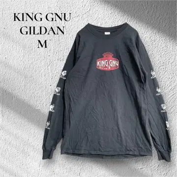 [ King Gnu ] [ M ] 킹누 긴팔 비행정 티셔츠 프린트 블랙