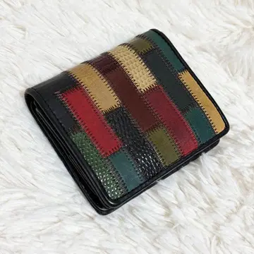 gIamb JAM HOME MADE 멀티 컬러 이단 접이식 지갑