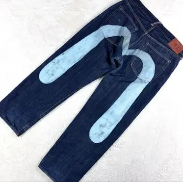 새상품급 EVISU 에비수 에비수 빅 카모메 청바지 데님 W34