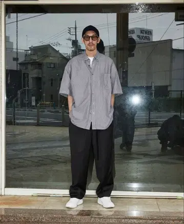 everyone 오버사이즈 B/D 체크 셔츠