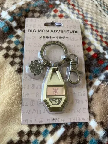 디지몬 문장 메탈 키링 빛의 문장