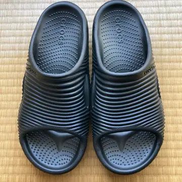 Crocs 멜로우타이드 리커버리 슬라이드 블랙 27cm