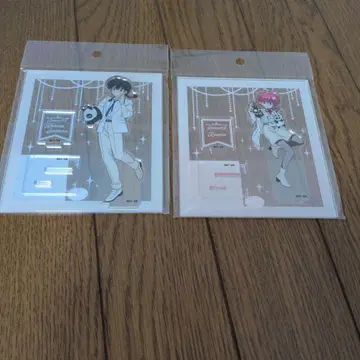 란마 2/1 봉제 인형과 함께 아크릴 스탠드 일본제 벨하우스