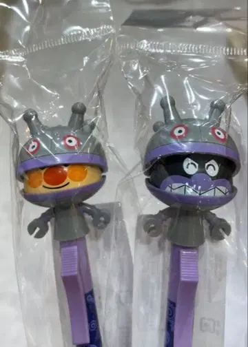 액션 볼펜 호빵맨 & 세균맨 * 호빵맨 뮤지엄 한정판