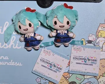 프로세카 x 산리오 하츠네 미쿠 (헬로키티) 후와푸치 마스코트 2개 세트