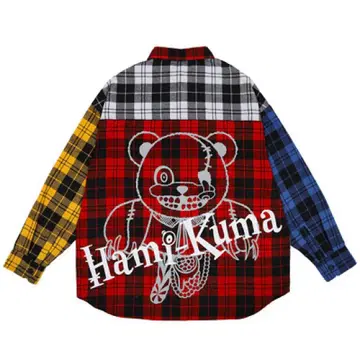 USJ 유니버셜 스튜디오 해미곰 자수 체크 셔츠