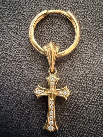 AVALANCHE 다이아 크로스 귀걸이