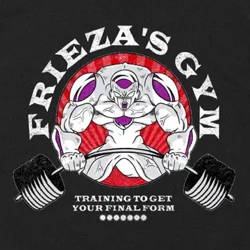 [탱크탑] FRIEZA'S GYM 프리저 골드짐 블랙 XL