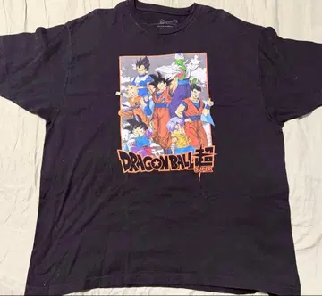 드래곤볼 슈퍼 T셔츠 2XL 멕시코제 빅 사이즈 애니메이션T 블랙