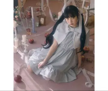 merry jenny BIG ribbon frill 미니 원피스 블루