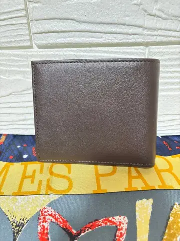 남성용 접이식 지갑 브라운