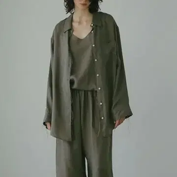 etre tokyo 커프스 컷오프 큐프라 셔츠