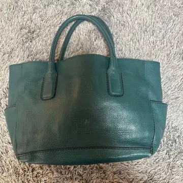 HIROFU 히로후 디오 가죽 토트백 그린