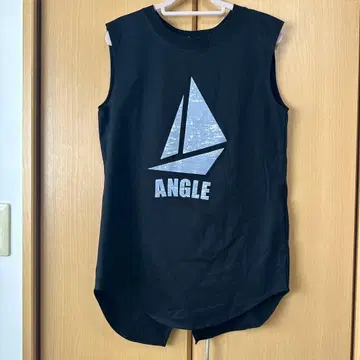 새상품 SCOT CLUB 슬리브리스 T셔츠 블랙