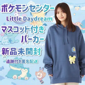 포켓몬 센터 Little Daydream 피츄 봉제 인형 후드티