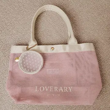 새상품급 러브리 바이 페이러 메쉬 토트 핑크