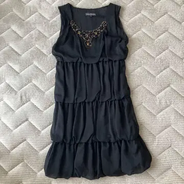 ALEXIA ADMOR 블랙 슬리브리스 원피스 S 결혼식