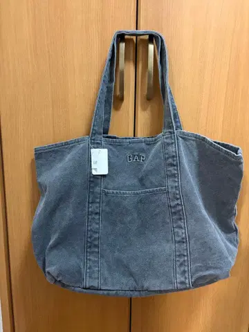 완판템 택 포함 새상품 GAP 로고 토트백 블랙 2