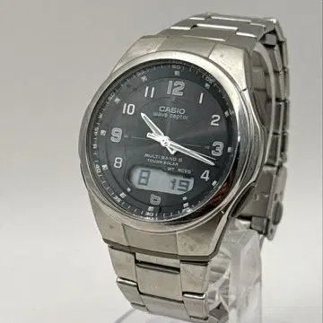 CASIO WVA-M600 전파 솔라 손목시계 작동품 멀티 밴드 6