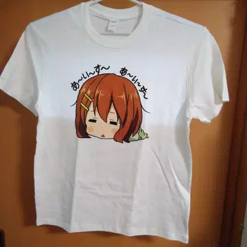 애니메이션 캐릭터 T셔츠 2XL 화이트 케이온! 히라사와 유이
