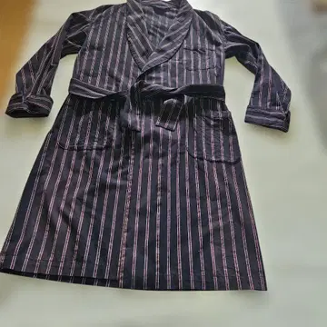 HARE 스트라이프 로브 셔츠 네이비 핑크 사이즈 F