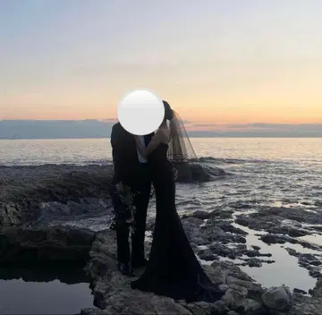 드레스 프로덕션 소프트 머메이드 드레스 (W225BK) 소매 있음