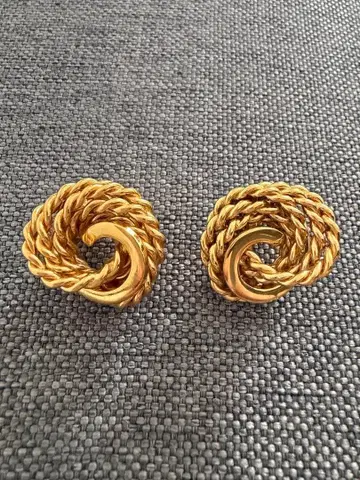 MONET 모네 귀찌 빈티지 골드 새상품급 금 체인