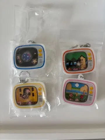 TV형 캡슐 토이 4개 세트 호시노 카비