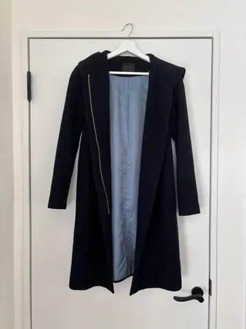 TOMORROWLAND 후드 부착 울 코트 36