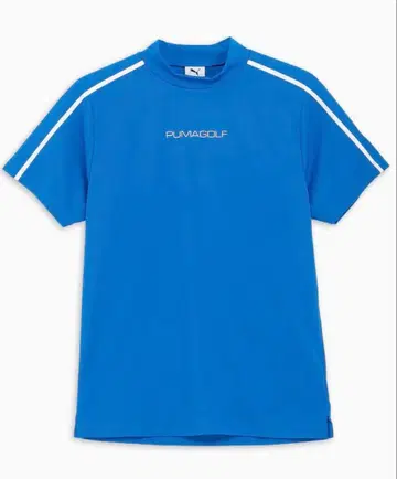남성용 L PUMA 푸마 골프 모크넥 반팔 셔츠