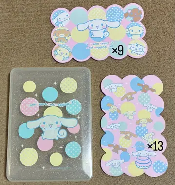 시나몬 롤 케이스 2종 편지지 9장, 13장 2003년 헤이세이 레트로