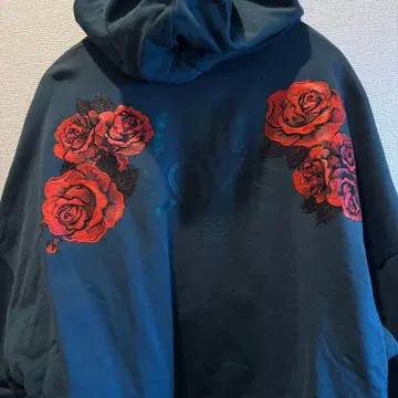 Y-3 adidas 꽃무늬 후드티 S/M