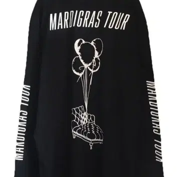 키요하루 긴팔 티셔츠 MARDI GRAS 쿠로유메 사즈 SADS