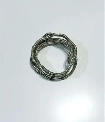 실버 트위스트 디자인 팔찌 목걸이