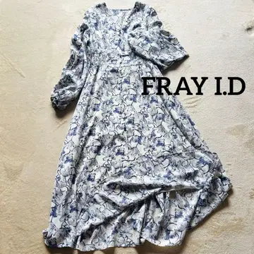 FRAY I.D 롱 원피스 A라인 꽃무늬 프리 사이즈