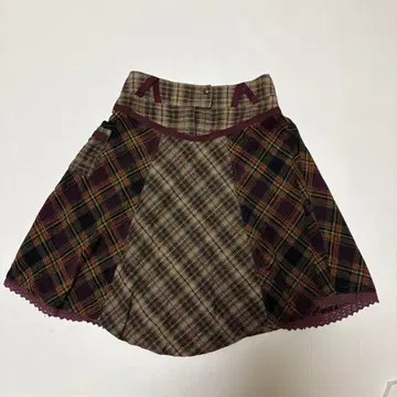 새상품급 motivi 이탈리아제 체크 스커트 빈티지