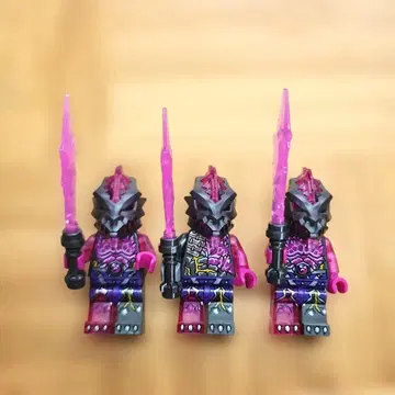 정품 레고 닌자고 적 피규어 3개 세트 핑크