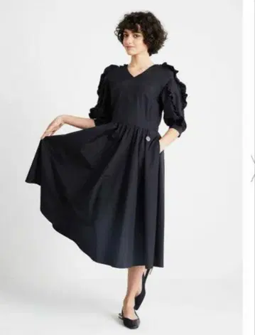 보더스 앳 발코니 사브리나 드레스 블랙 38