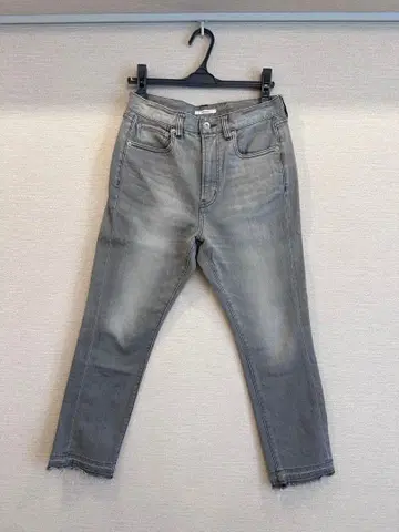 JOURNAL STANDARD 그레이 스키니 데님 프린지 밑단