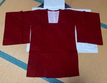 도행 코트 기모노 순수 실크 빨간색 꽃 단풍 은행 도쿄사가비