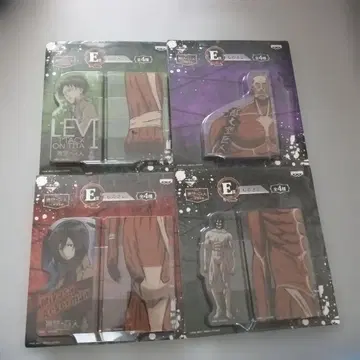 진격의 거인 제일복권 자 4종 컴프 리바이 미카사 초거대 거인 엘렌