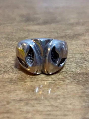 빈티지 반지 더블 페이스 우주인 모티브 925 각인