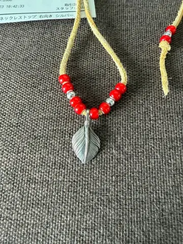 고로즈 하트 목걸이 탑 오른쪽 실버